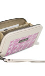 BILLETERA LORENZA TELAR MAGENTA Y CRUDO