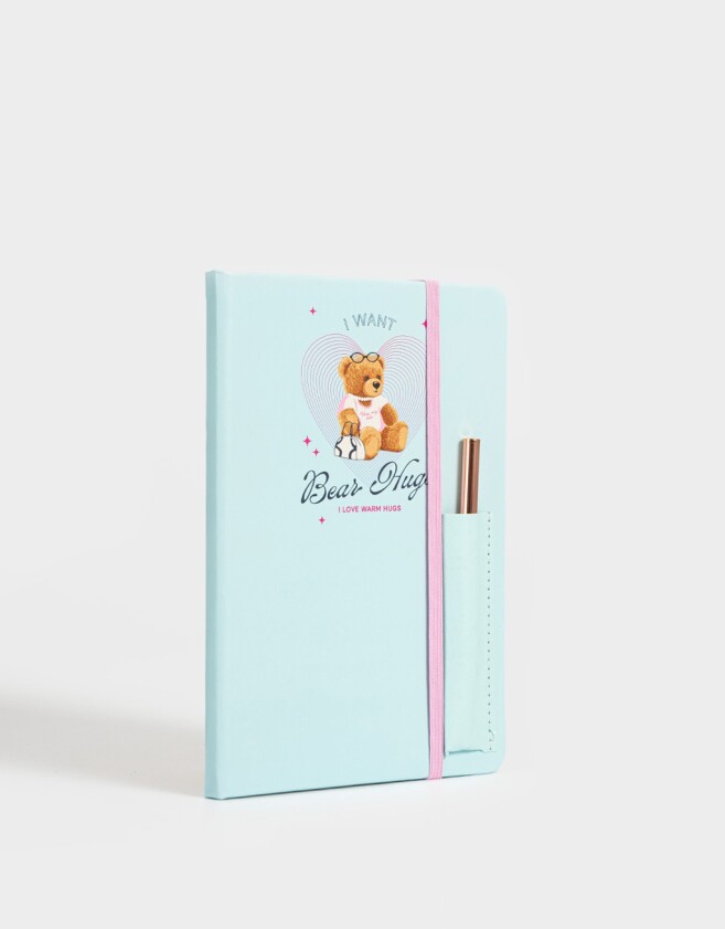 Librería Sets Estampados Set De Cuaderno Y Lapicera Teddy - Combinacion Multicolor