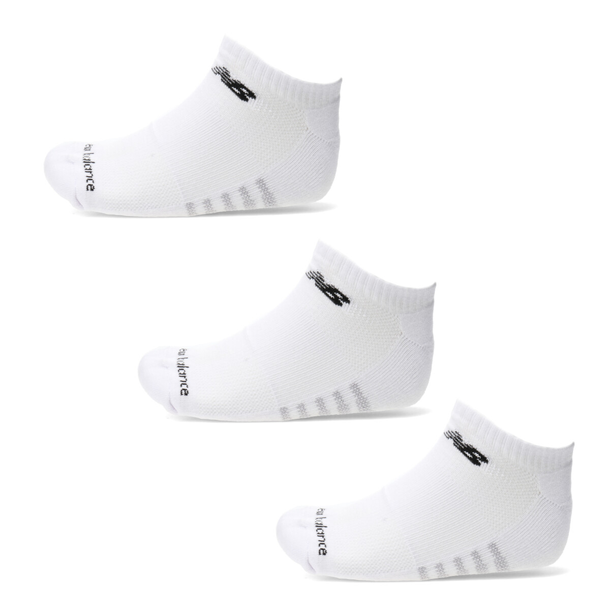 Medias de Hombre New Balance x3 Show - Blanco - Gris 