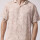 Camisa m/c estampada beige