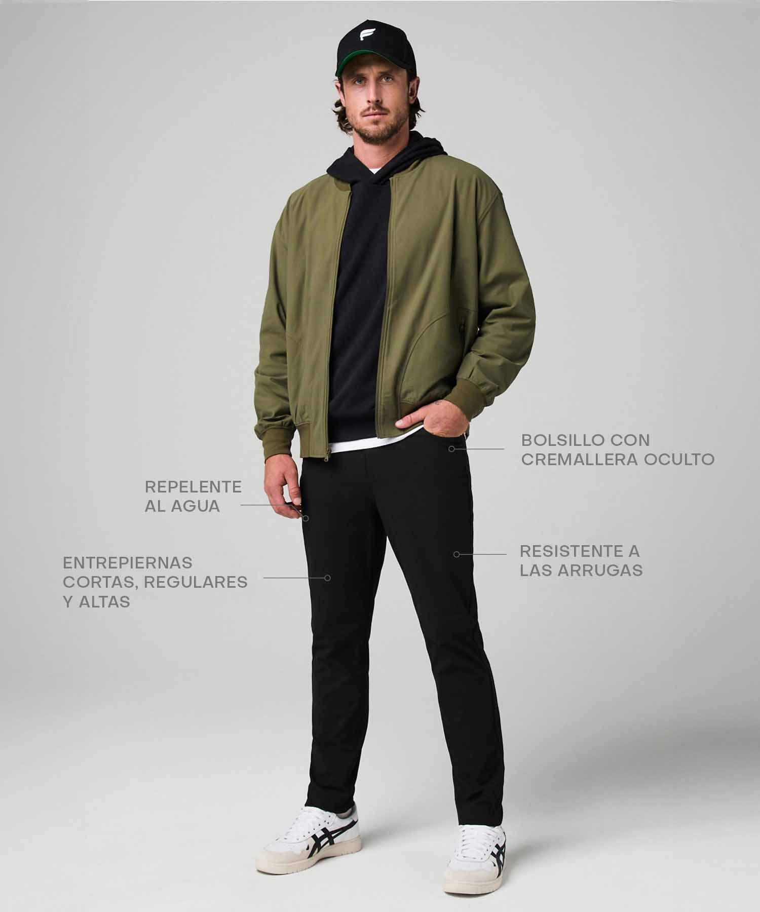 Pantalón The Don 5-Pocket Slim Pant Hombre Black