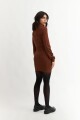 Sweater largo medio MARRON