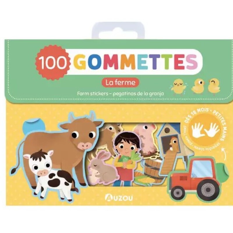 Pack 100 stickers granja - Auzou Unica