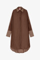 CAMISA ARRUGADA Marron