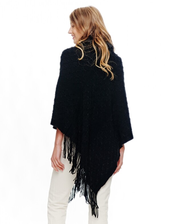 Poncho Cuello Velour NEGRO