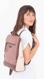 MOCHILA QUEEN MAUVE TABACO Y MANTECA