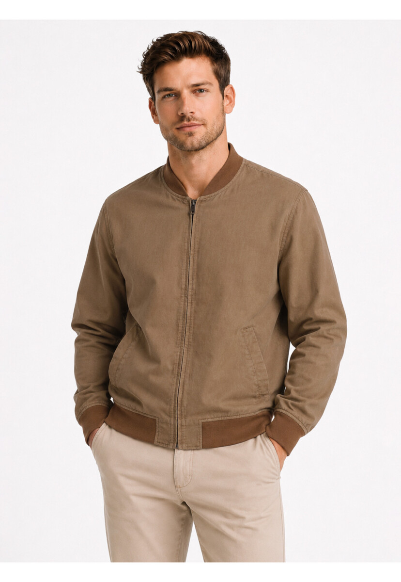 Campera Arrow Microfibra - TAUPE 