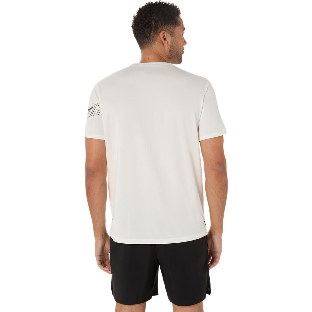 Polo Running Asics Icon Hombre Cream