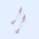 Caravanas oro 18k antiguas con brillantes y diamantes. Caravanas oro 18k antiguas con brillantes y diamantes.
