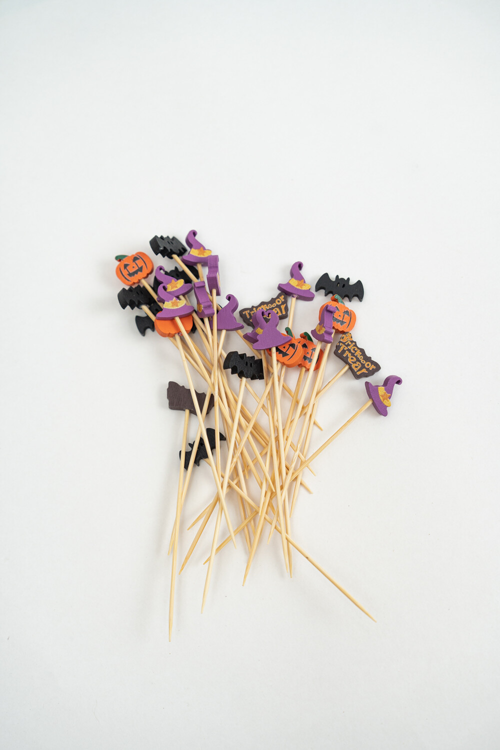 Utensillos Pinchos De Copetín Halloween, 25 Piezas Color Unico