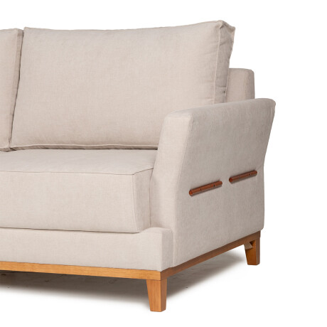 Rinconera Amadeus Chica - Tela Microfibra - Chaise Izquierdo 2203 (Beige)