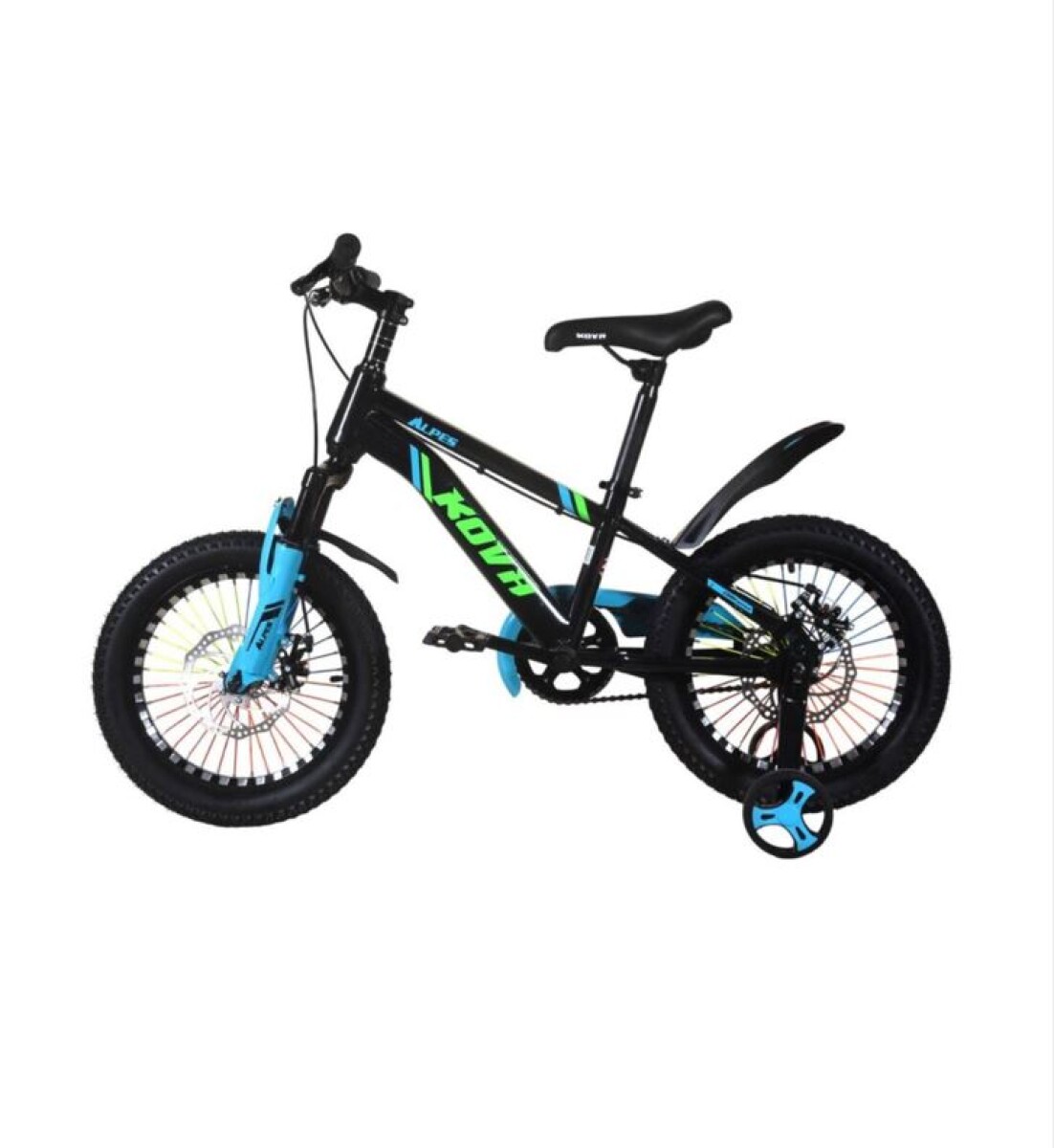 Bicicleta Kova Alpes R16 2.0 Con Freno de Disco Negra 