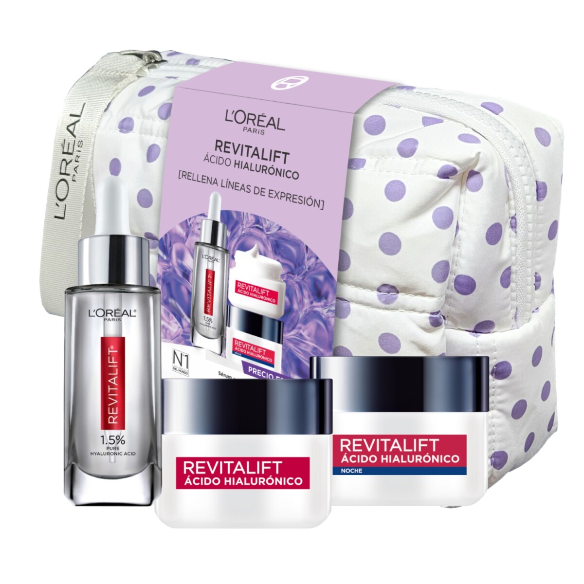 Set Revitalift Hialurónico L’Oréal Paris Día + Noche + Sérum 
