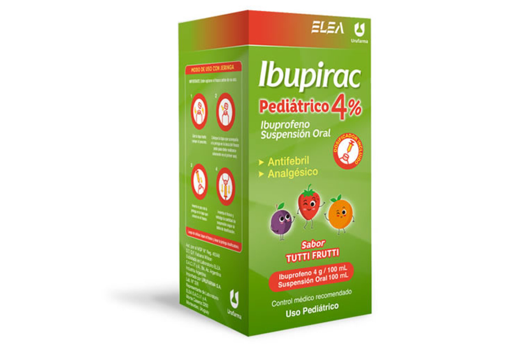 Ibupirac Pediátrico 4% 100 ml | Alivio de Fiebre y Dolor Infantil