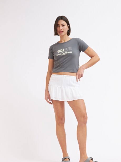 SHORT POLLERA TOLEDO BLANCO