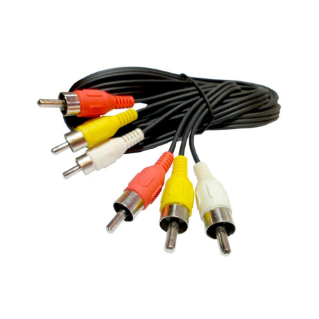 Cable AV 3RCA a 3RCA 1.8 mts Cable AV 3RCA a 3RCA 1.8 mts