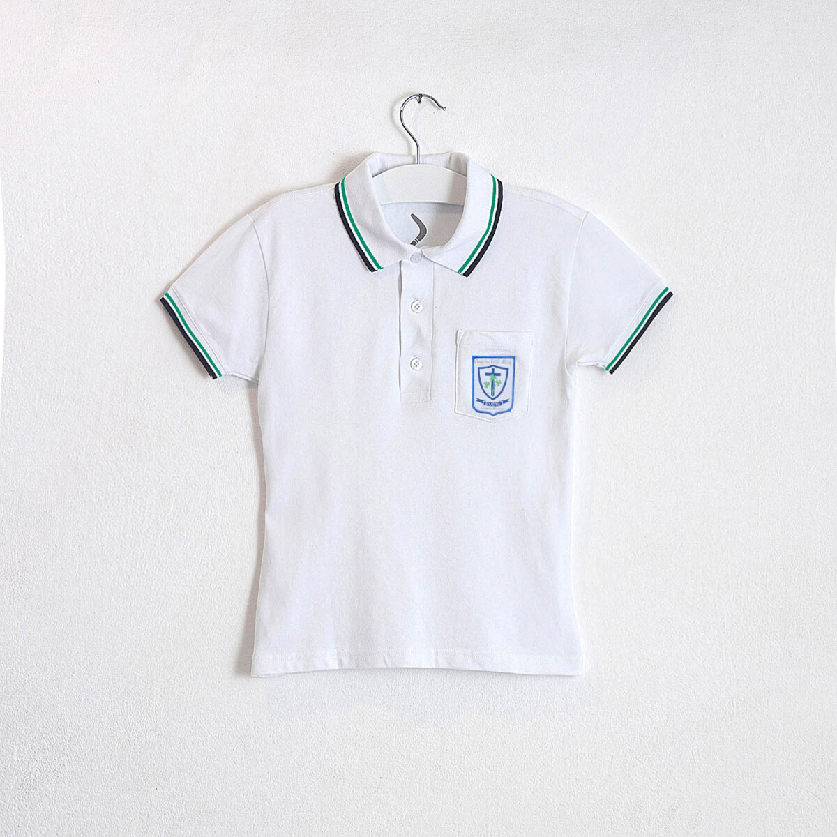 Remera Polo femenina Stella Maris Blanco