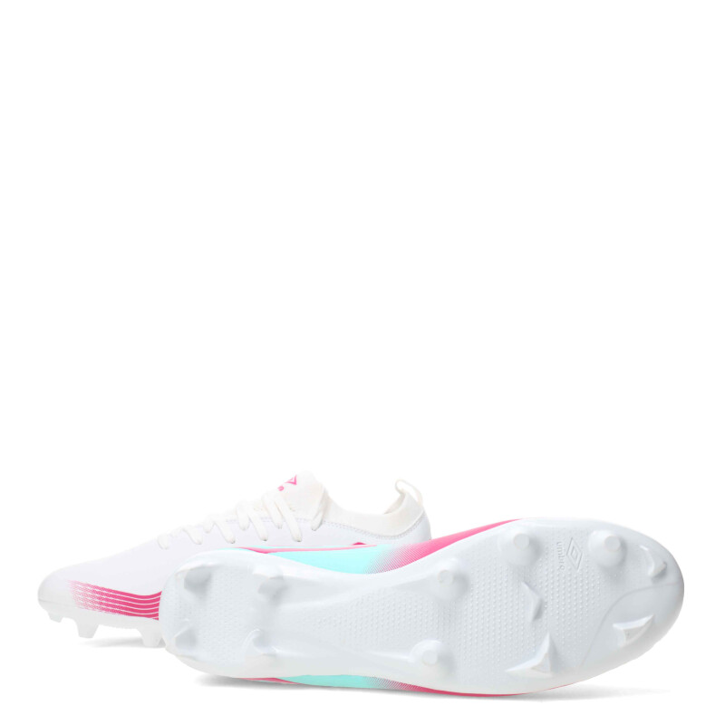Championes de Hombre Umbro Fútbol 11 Vibe HG Blanco - Rosado