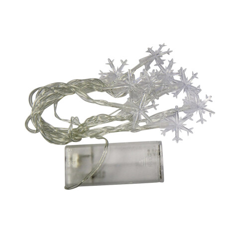 Luces de Navidad x 10 Cobos de Nieve 2 M con Bateria U