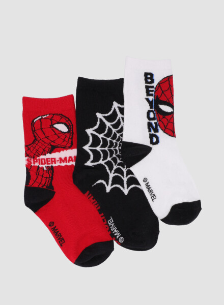 Medias infantil pack x 3 spiderman Combinacion 1