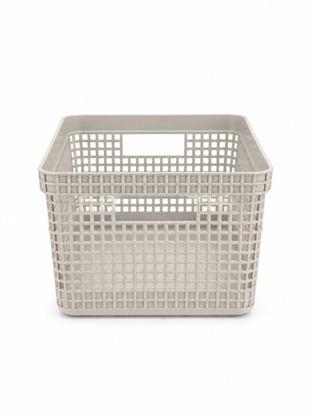 CESTA PLASTICA BEIGE (V)
