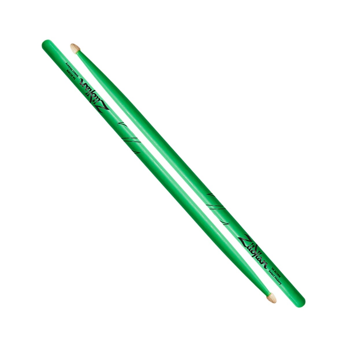 Palillo Zildjian Acron Neon Verde 5aw 