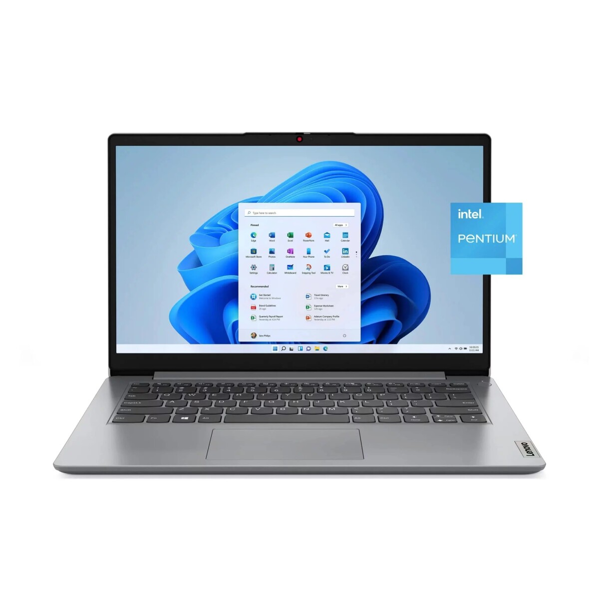 Notebook LENOVO Ideapad 1 14' HD 128 GB SSD/ 4 GB RAM N5030 W11 Silver 