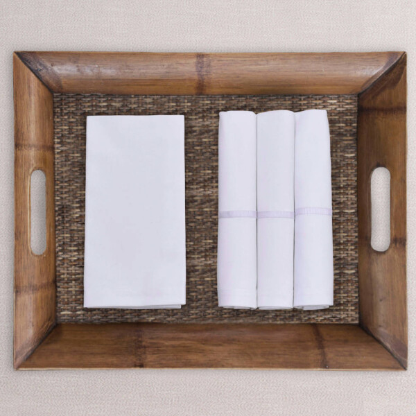 Set x4 Servilletas Blanco