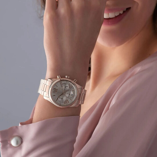 Reloj Michael Kors Lexington Acero Oro Rosa MK7217 0