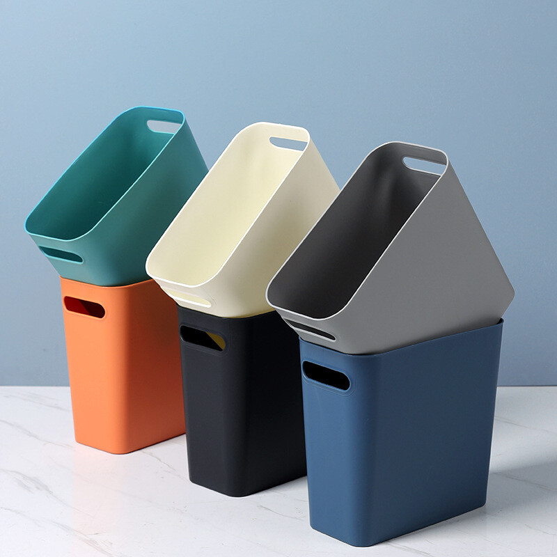 Cesto tacho de basura papelera plástico blanco