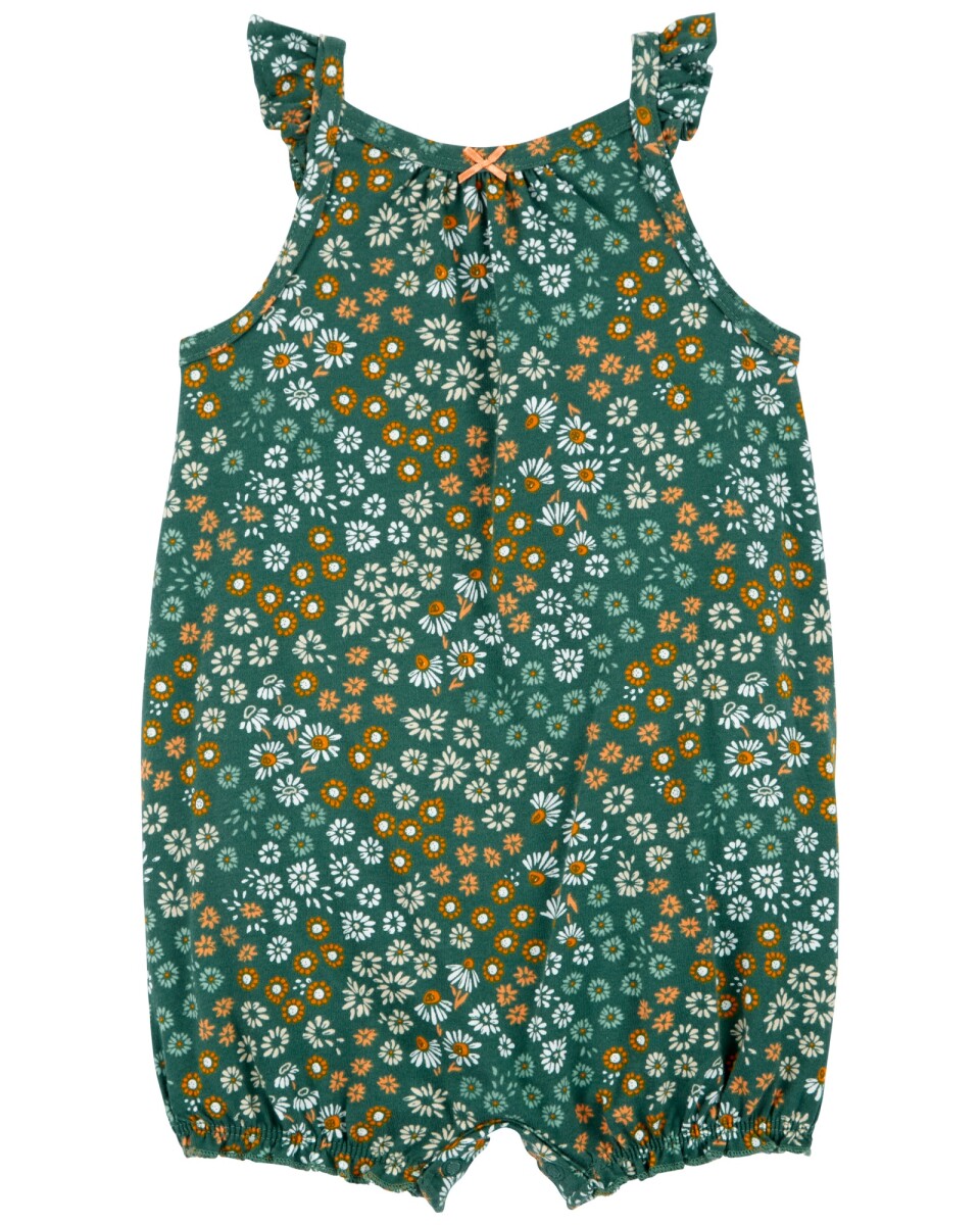 Monito bombachudo de algodón diseño floral 