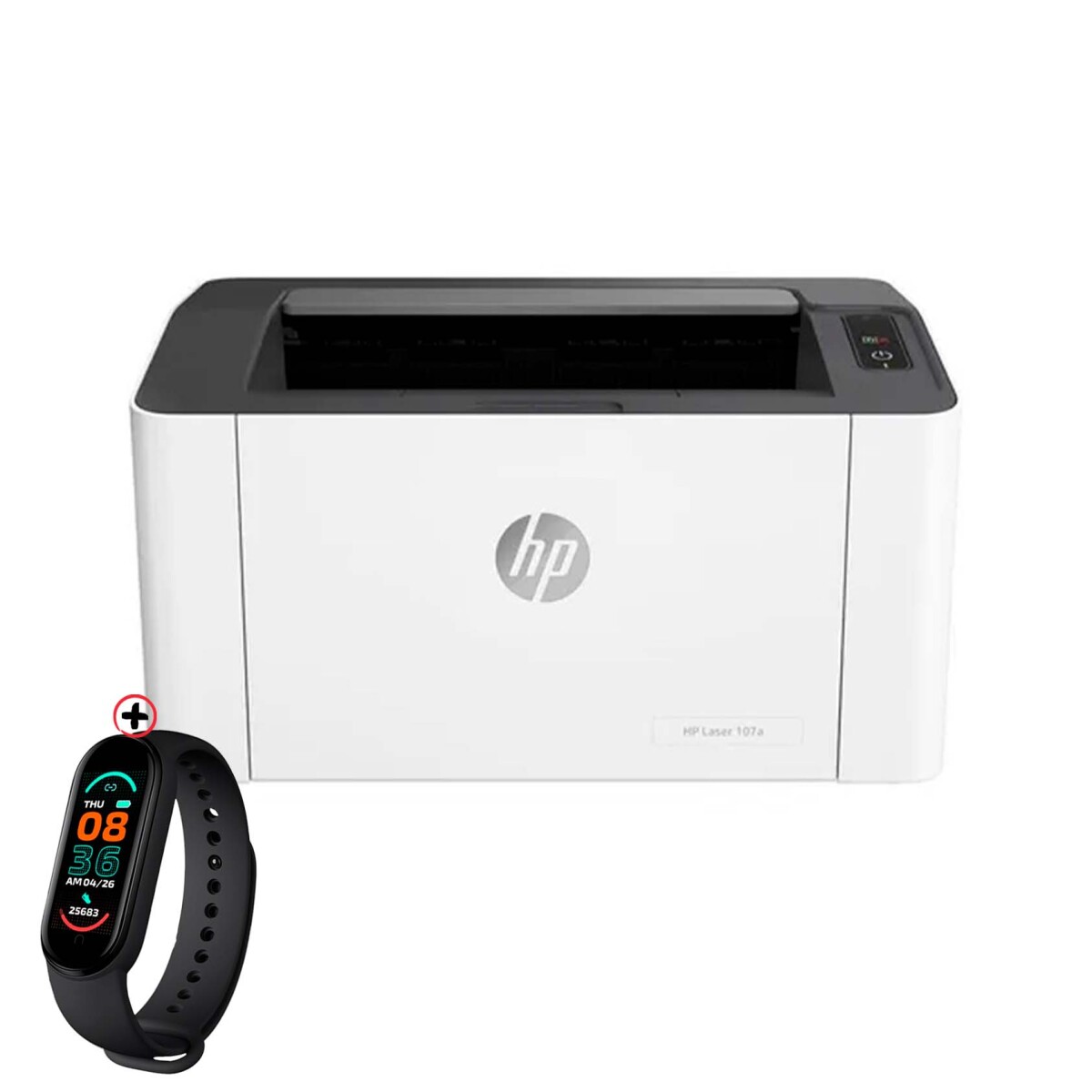 Impresora Simple Función Hp Laserjet 107a Blanca Y Negra 220 + Smartwatch 