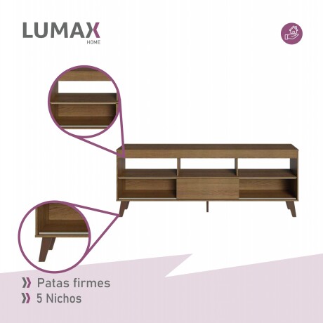 Rack con Panel para TV hasta 65 Pulgadas Rustico