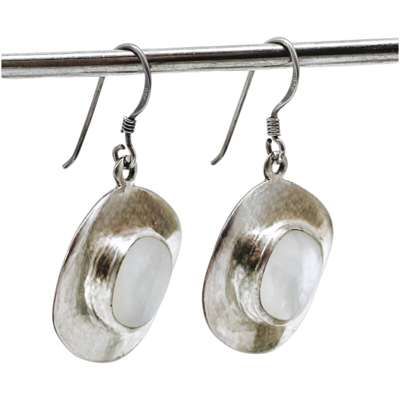 Caravanas círculo nacar - plata 925 - nacar - CA8442 conpiedra