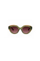 Lentes Tiwi Lanne Bicolor Shiny Green/pink With Burgundy Gradient Lenses