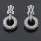 Par de caravanas oro 18k y brillantes Par de caravanas oro 18k y brillantes