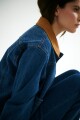 CHAQUETA JEAN CUELLO CAMEL