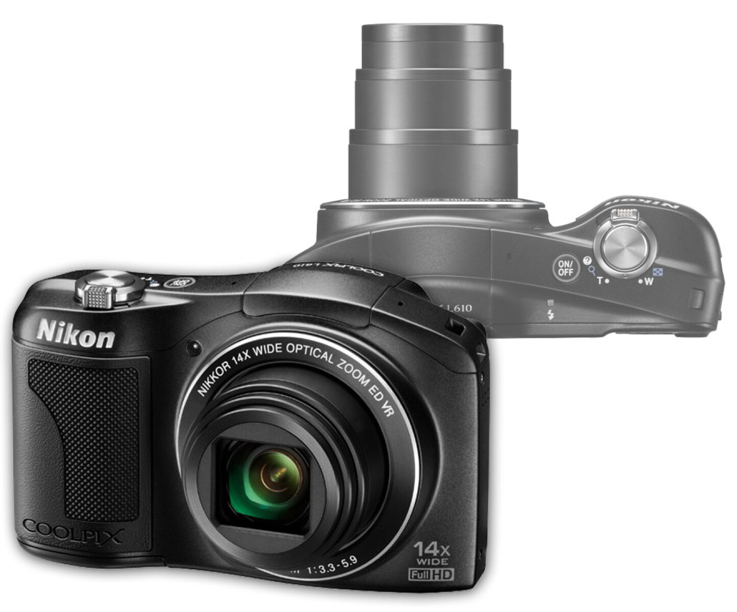 Camara Digital Nikon L610 16MP, Zoom 14X, Full Hd 