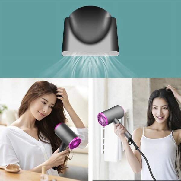 Secador De Pelo Portatil Goldtech 1000W Ionico 3 Velocidades Variante Color Blanco
