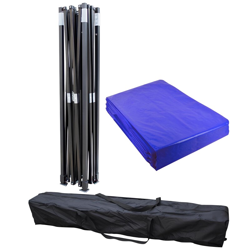 Gazebo reforzado toldo carpa 2x2 mt Azul Gazebo reforzado toldo carpa 2x2 mt Azul