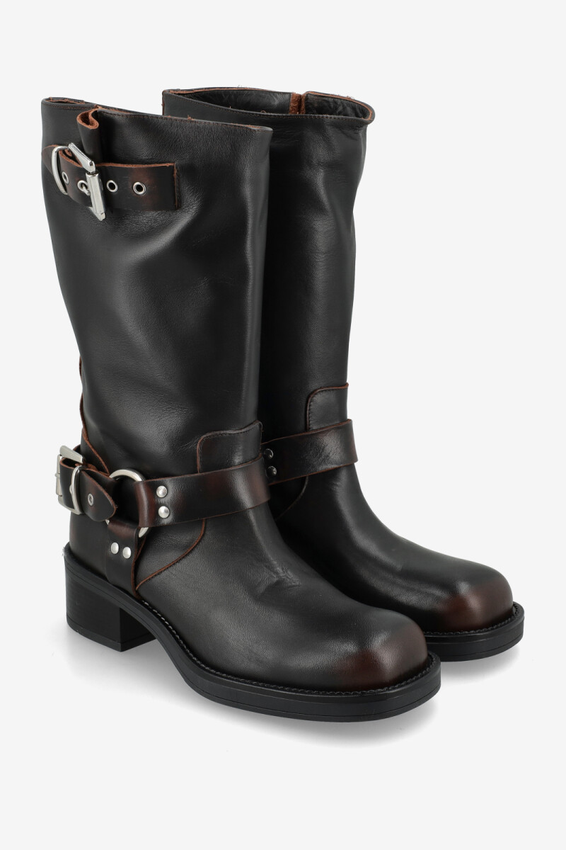 BOTA HEBILLAS Marron