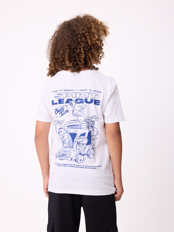 T-SHIRT YEOVAL TEEN RUSTY Blanco