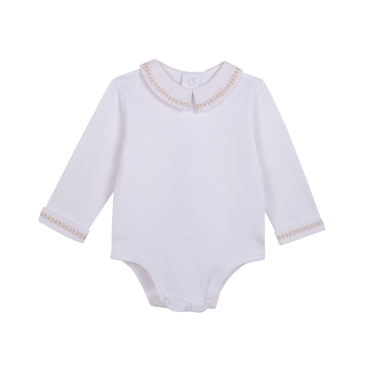 Body Manga Larga Con - Blanco Optico 