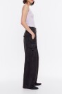PANTALÓN FLUIDO CARGO Negro