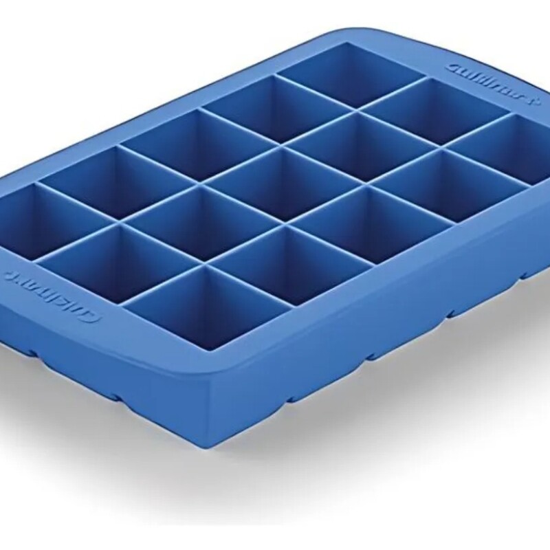 Set 2 bandejas de hielo de silicona Cuisinart azul CTG-00-ICS Set 2 bandejas de hielo de silicona Cuisinart azul CTG-00-ICS