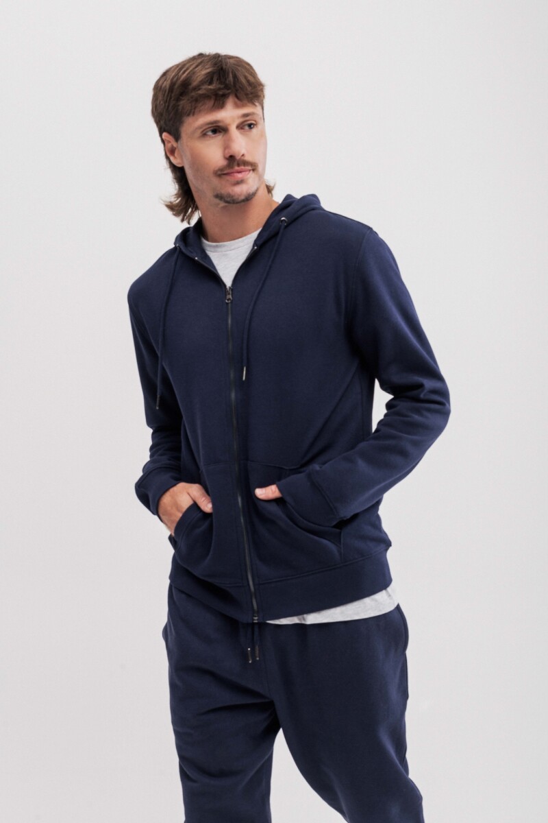 Campera de felpa Madrid Azul