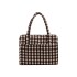 BOLCARRL Bolso De Mano Grande Para Carry On Baggu - Blurred Gingham Brown
