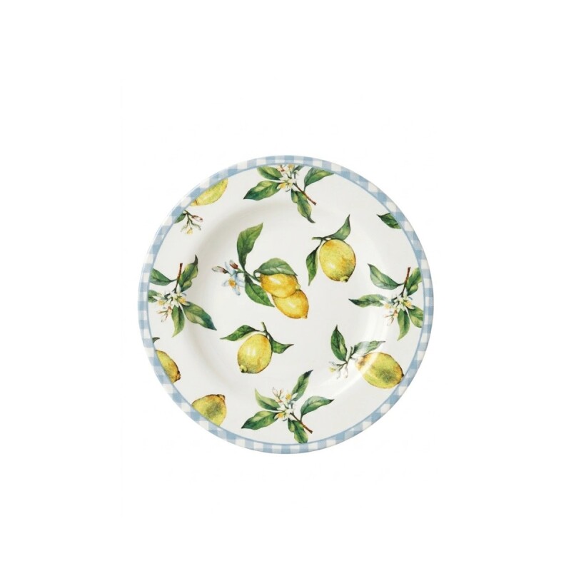 PLATO HONDO DIS LIMONES AMALFITANA 25CM Unica