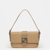 Cartera al hombro Signature en nylon Taupe