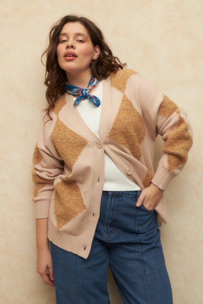 CARDIGAN KINSLEY Beige Melange